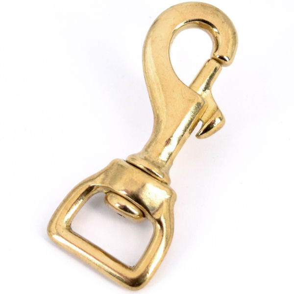 Bolzen-Karabinerhaken für 20mm | MESSING massiv