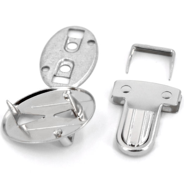 Tucktite fastener 24 x 35mm, Chrome finish