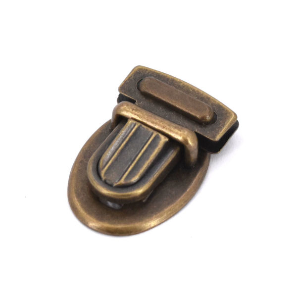 Tucktite fastener 24 x 35mm, Antique Brass finish