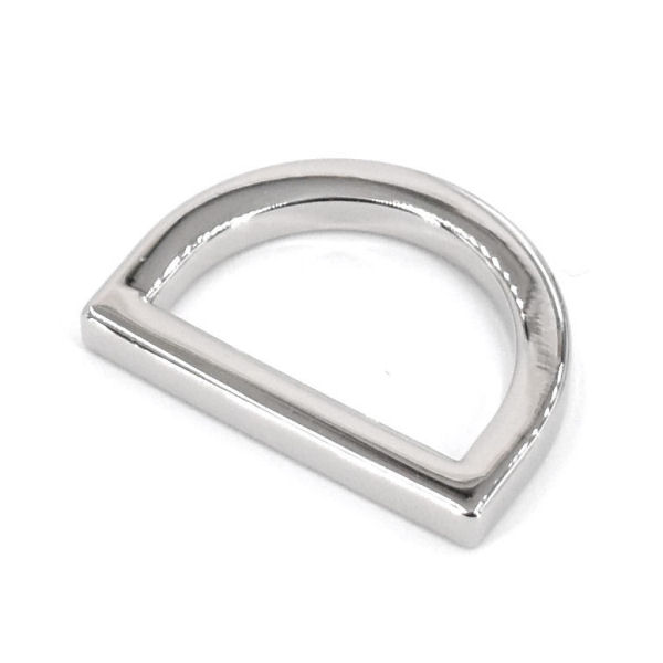 DESIGN D-Ring 25 mm, nickel poliert