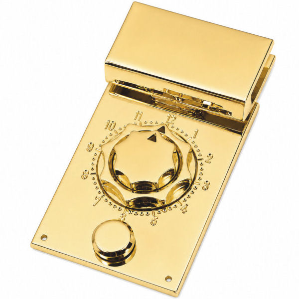 PREMIUM-Mappenschloss CHRONOS | vergoldet 24 kt