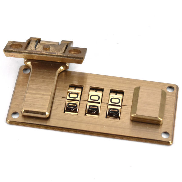 LUXUS-Zahlenschloss, MESSING | 63x27 mm LUXUS-Zahlenschloss, MESSING | 63x27 mm