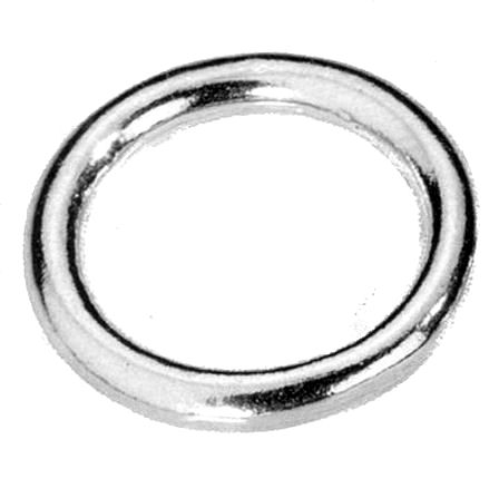 runder Ring 29 mm, MESSING vernickelt