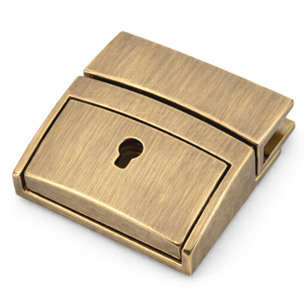 Tucktite fastener in Antique Brass finish