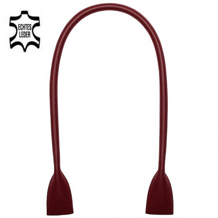 Taschenhenkel 80 cm, ECHT LEDER bordeauxrot