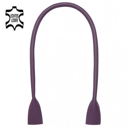 Taschenhenkel 80 cm, ECHT LEDER lila violett