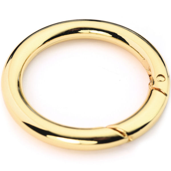 Karabiner-Ring 40 mm | gold poliert