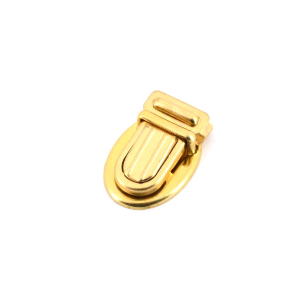 467-K-go-8-TV-600-Steckschl-sser-Verschl-sse-Schnallen-gold-messing-Taschen-Mappen-Tornister Mini-Tucktite fastener 14 x 24 mm, Gold finish