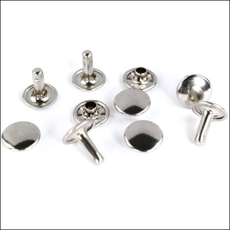 DHNE-10-ni-8-TV-Hohlnieten-Doppelhohlnieten-nickel-Leder-Lederwaren Doppel-Hohlniete - Ø 10 mm - vernickelt