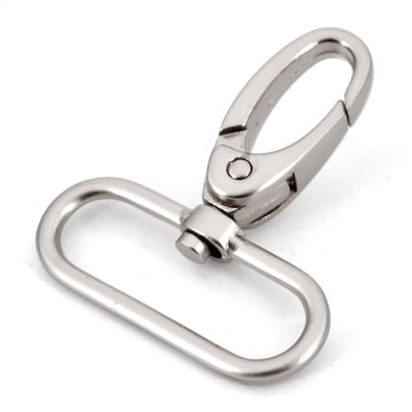 DESIGN-Karabinerhaken, nickel matt, für 35 mm