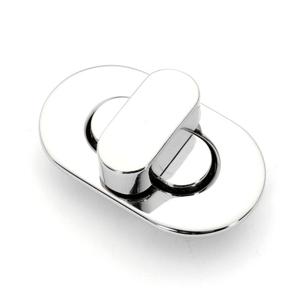 DESIGN-Drehverschluss 42 x 23 mm, nickel pol.