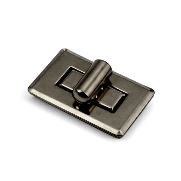 Taschen-Drehverschluss 30 x 20 mm | gun finish schwarz