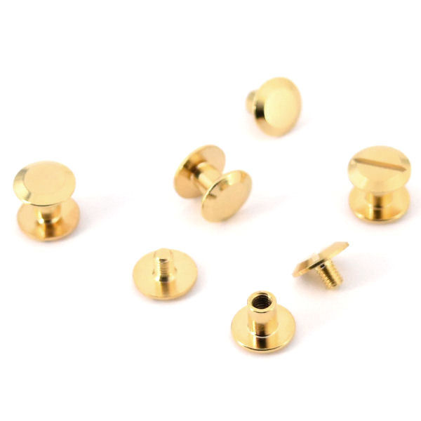 PREMIUM Belt Screw 10 x 6 mm | 24 carat gold