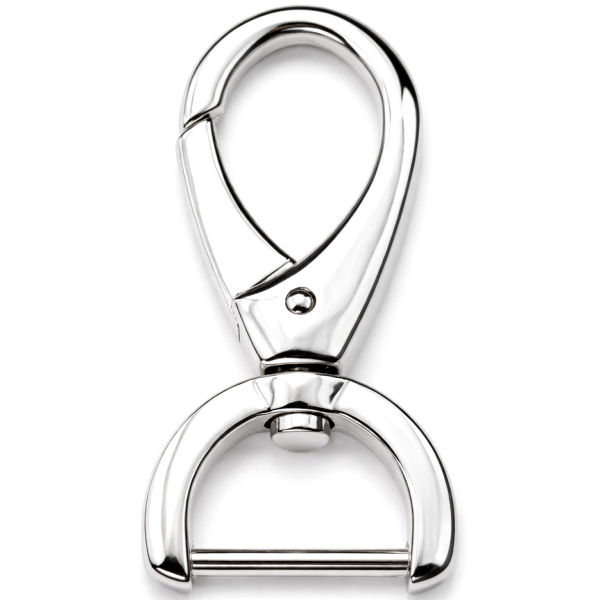 DESIGN-Karabinerhaken für 20 mm | nickel poliert