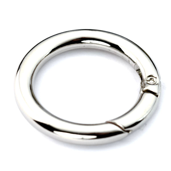 Karabiner-Ring 30 mm | nickel pol.